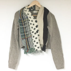 Anthropologie Charlie & Robin Wool Scarf Cardigan